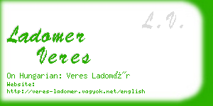 ladomer veres business card